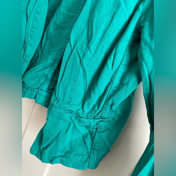 Teal, thin, blazer type top, large, maurices. Professional, teacher, school - Picture 3 of 6
